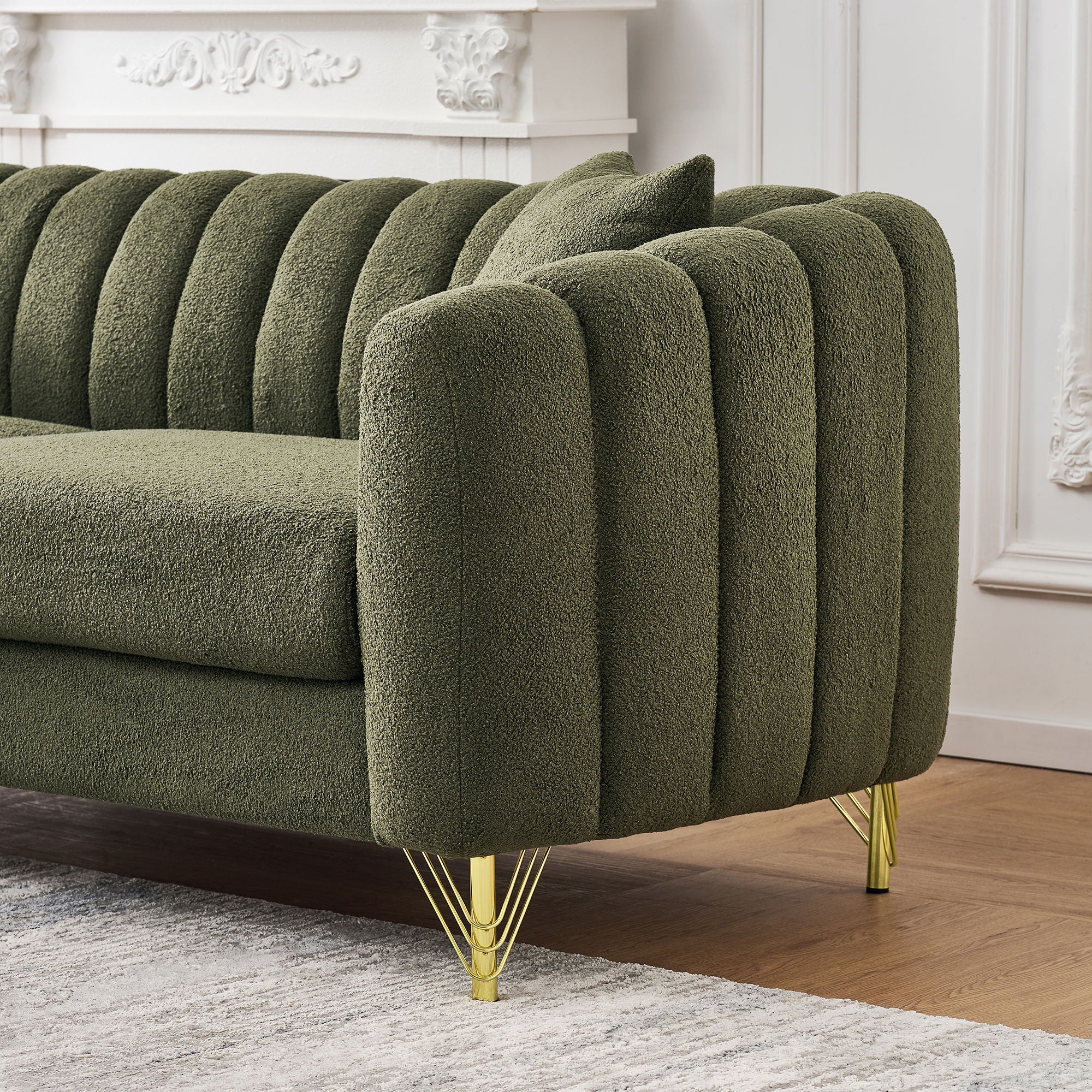 Oversized Sofa, Deep Tufted Couch