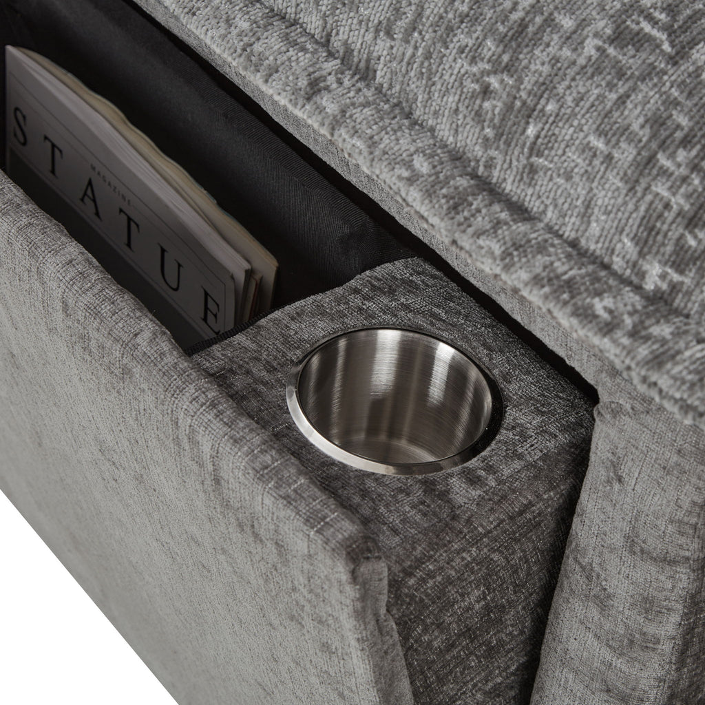 Modern U-Shaped Sleeper Sectional Sofa Bed With USB Ports, Cup Holder, And Hidden Storage