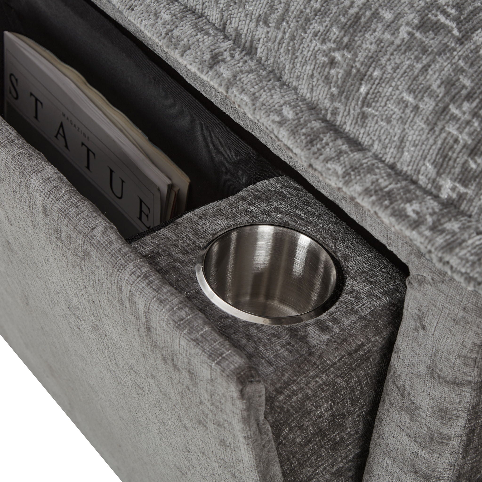Modern U-Shaped Sleeper Sectional Sofa Bed With USB Ports, Cup Holder, And Hidden Storage