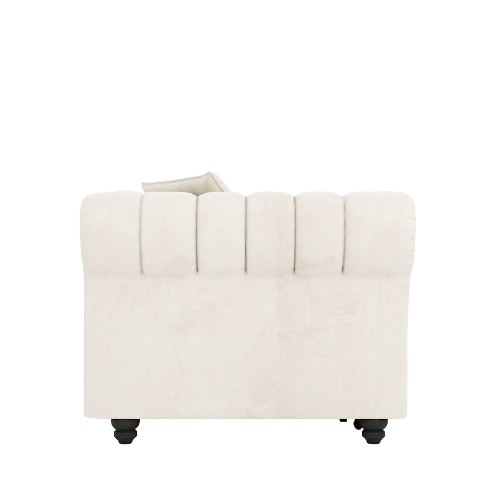 3 In 1 Convertible Sleeper Sofa Bed With Movable Ottoman