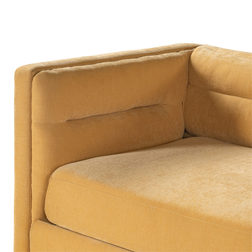 3 Seater Sofa Upholstery With Square Arms, Living Room Couch