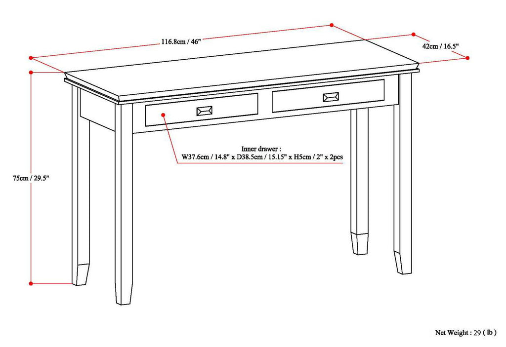 Artisan - Handcrafted Console Sofa Table