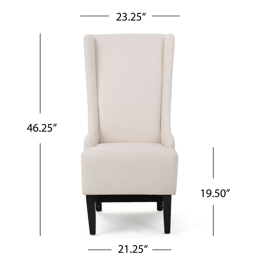 Alight - Upholstered Dining Chair With High Back And Birch Wood Legs (Set of 2)