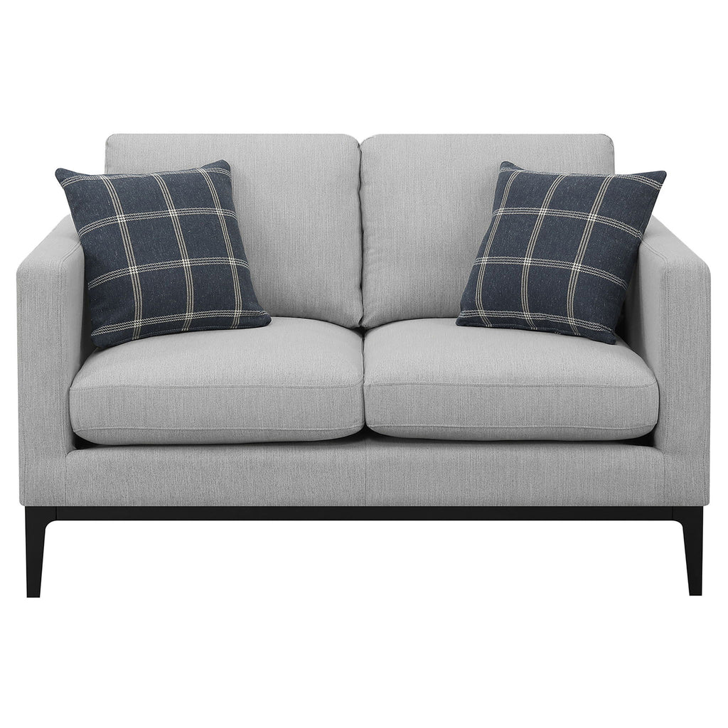 Montauk - 2 Piece Arms Living Room Set With Upholstered Seating - Light Gray