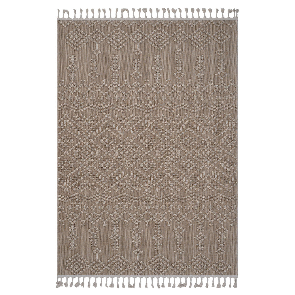 Guros - 6' X 9' Traditional Indoor / Outdoor Area Rug - Natural