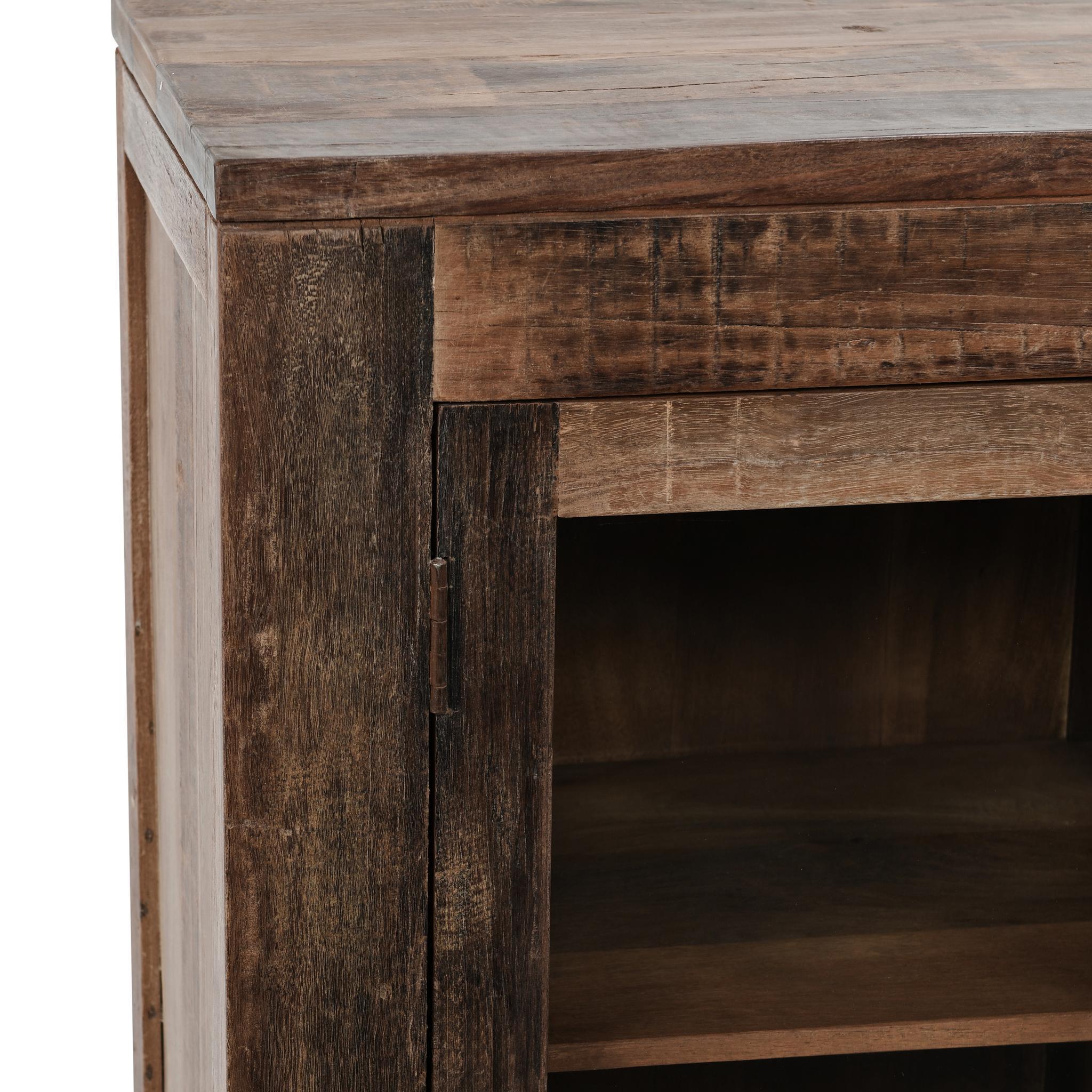 Jett - Wood 4 Door Cabinet - Natural