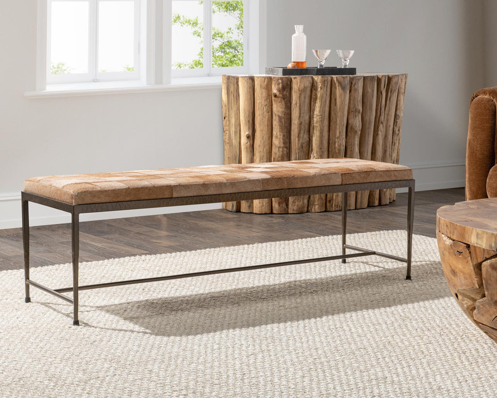 Achen - Hide 60" Bench