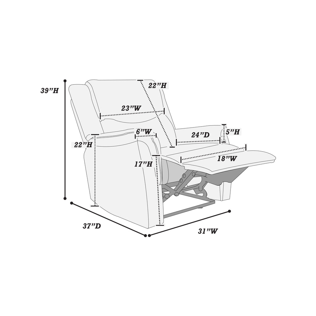 Modern Style Living Room Set, Manual Motion