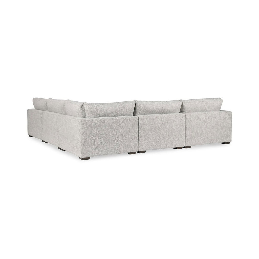 Ludwig - Upholstered 5 Piece Sectional - Ivory