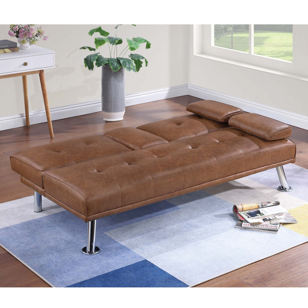 Adjustable Sofa With Fold Down Table And Cup Holders