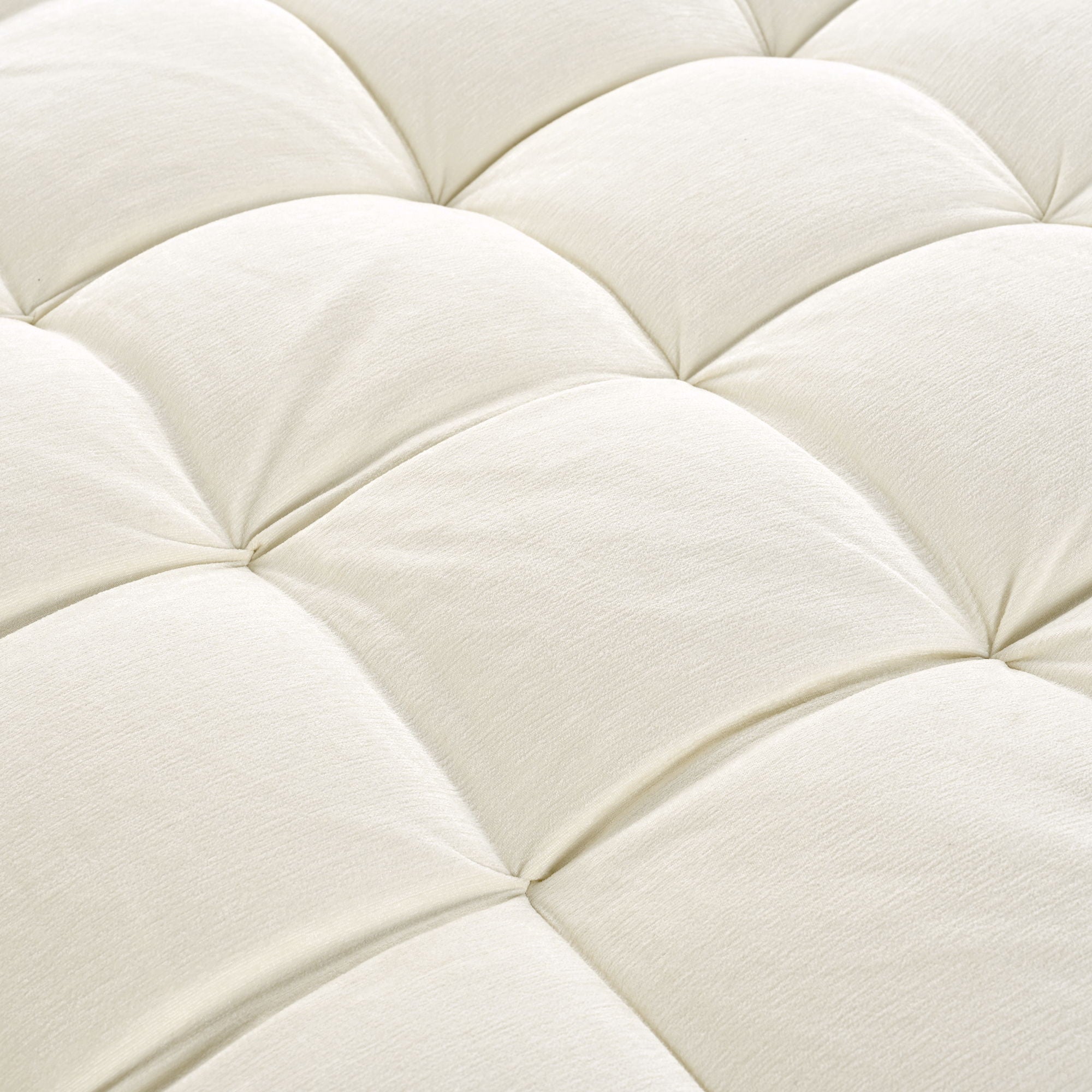 Modern Chaise Lounge Upholstered Sofa Couch With Tufted Seat And Detachable Pillows For Living Room