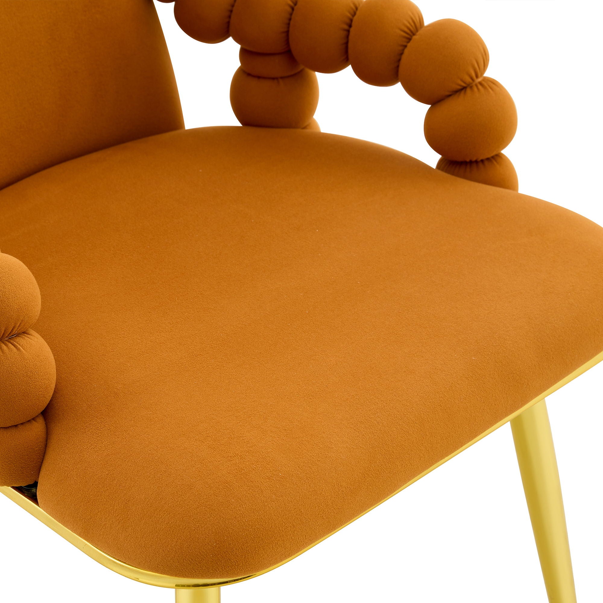 Puffy Bubble, Ball Chain Chair With Armrests For Dining Room (Set of 2)