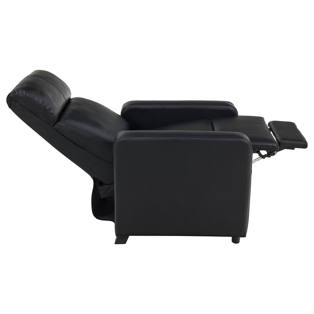 Warren - 4 Seater Home Theater With 3 Wedge Consoles - Black
