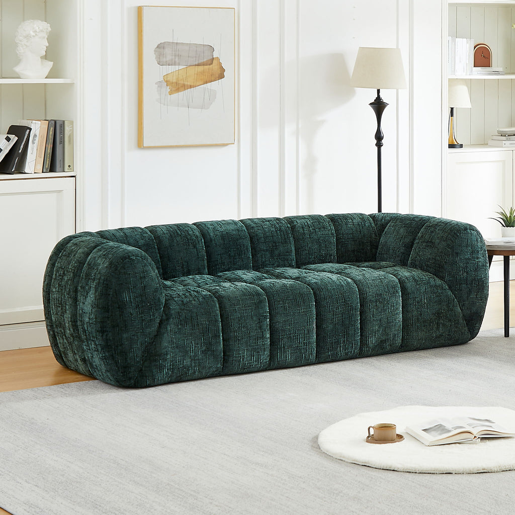 Modern Sofa With Piano Key Backrest