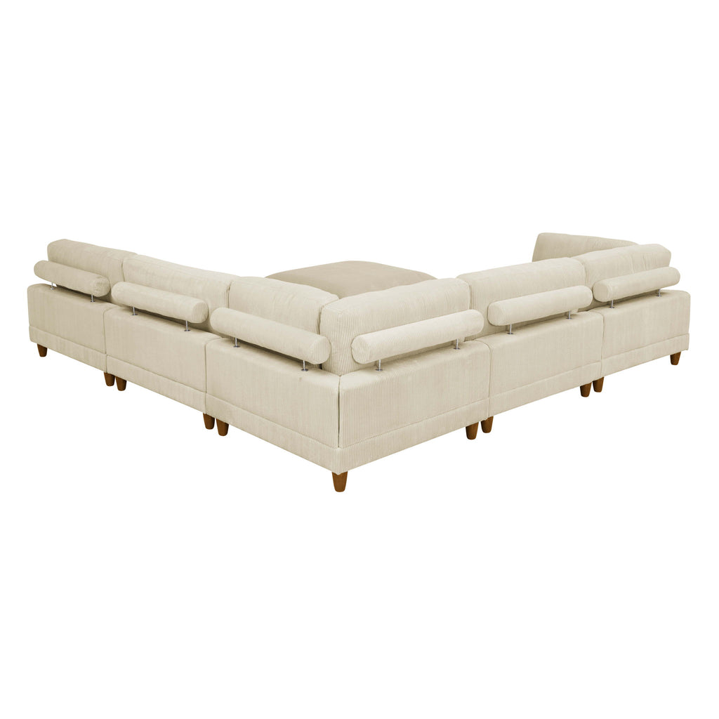 Modern Modular Sectional With Adjustable Back Support