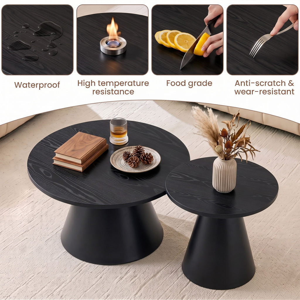 Modern Nesting Coffee Table Set For Living Room
