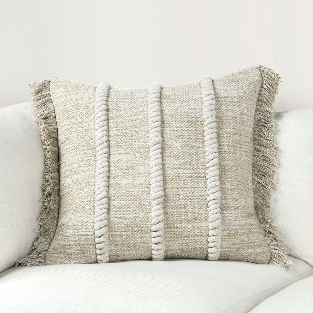 Lucera - 22" x 22" Pillow - Natural