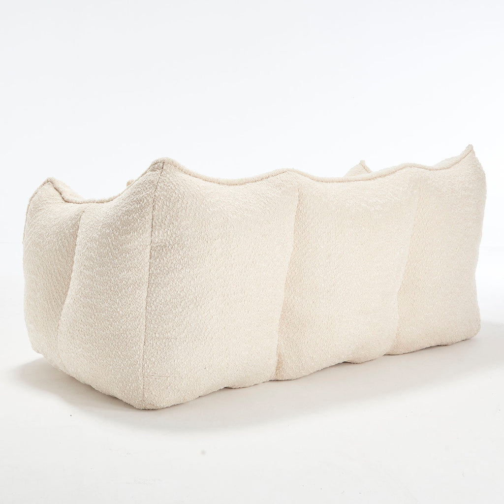 Comfortable Dual Beanbag Chair With High Resilience Foam Core For 2 People
