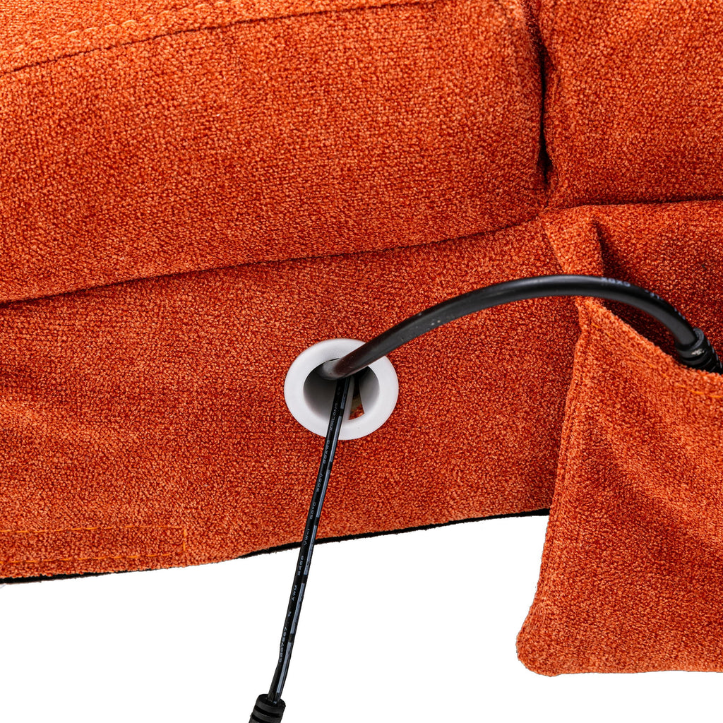 Massage Chaise Lounge Indoor With Remote Control, Ergonomic Electric Massage Lounger