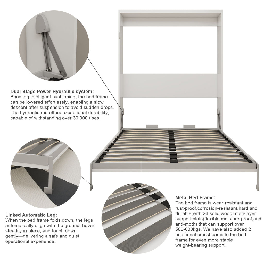 Folding Vertical Murphy Wall Bed