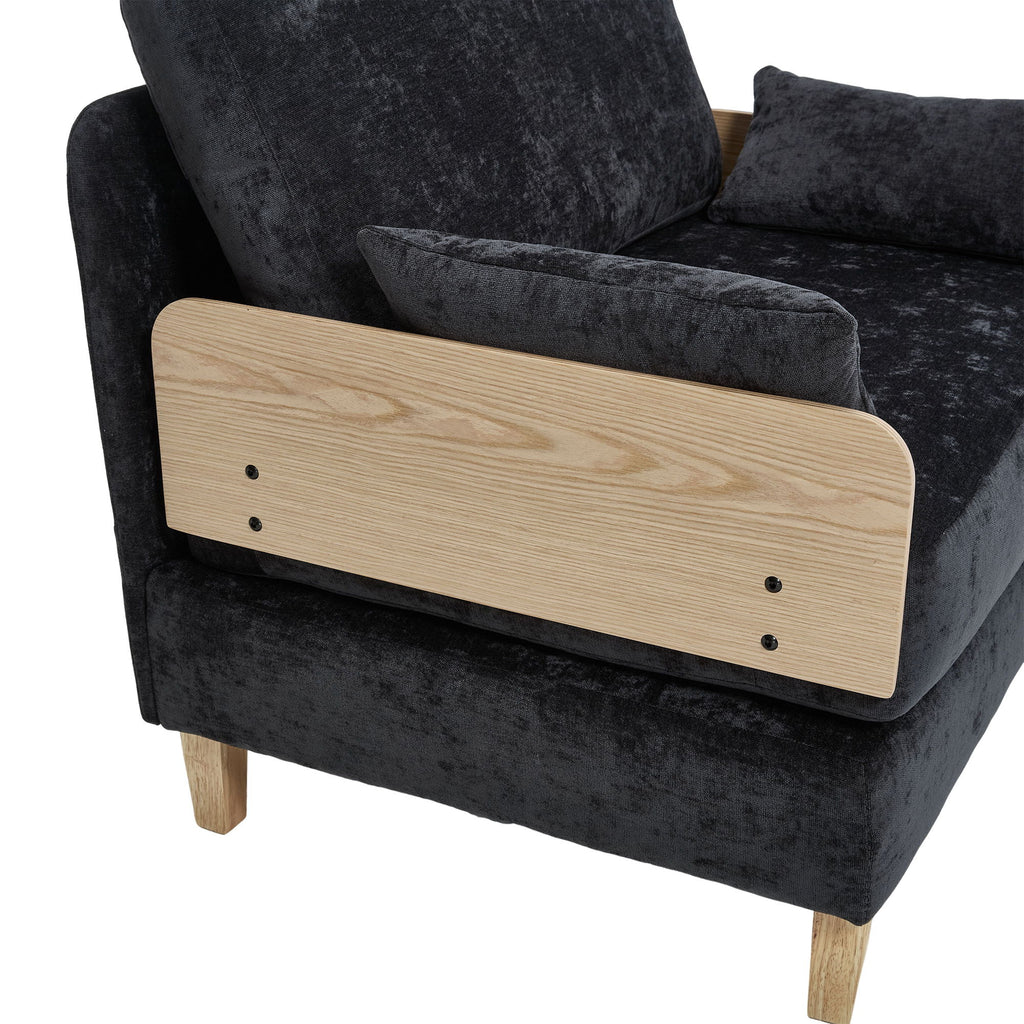 Mid Century Modern Foldable Sofa Bed, 3 In 1 Convertible Sleeper With 3 Pillows