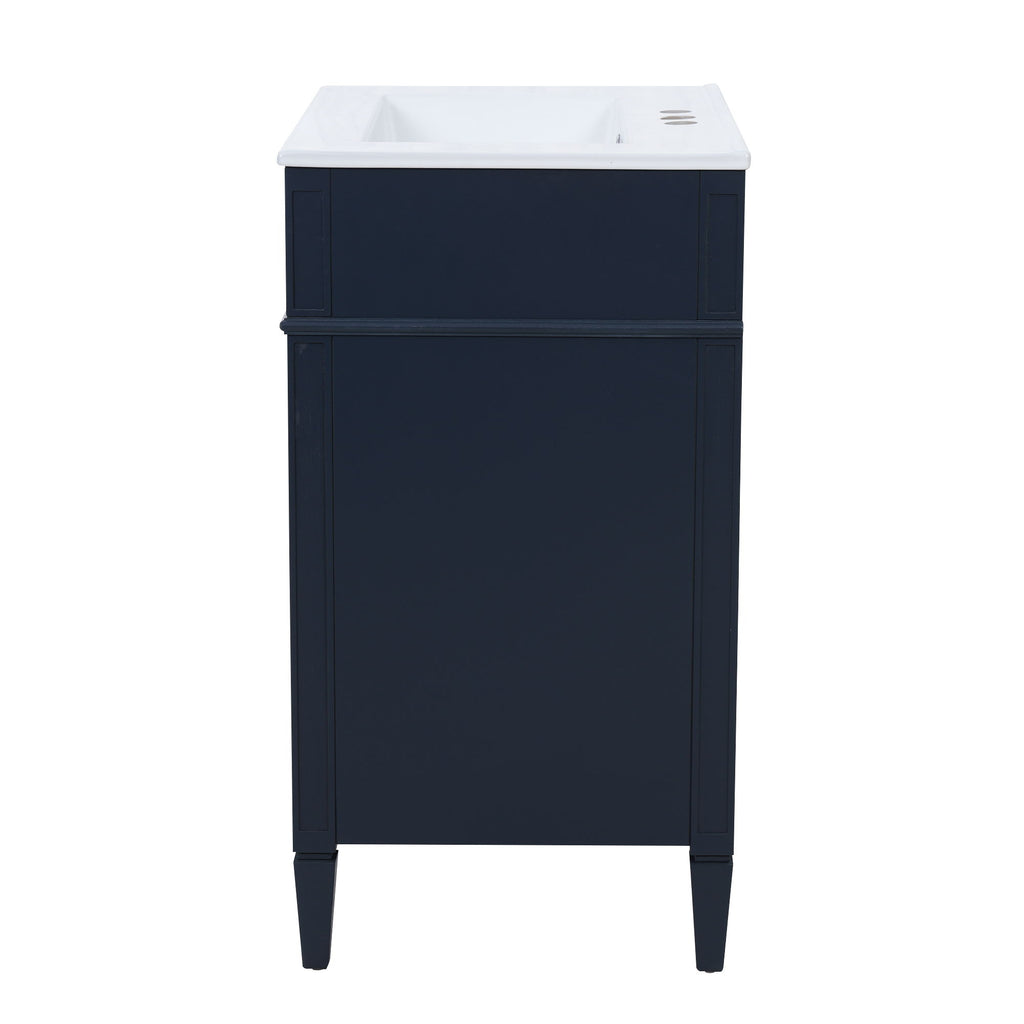Bathroom Vanity With Top Sink, Storage Cabinet With 2 Drawers And Tip-Out Drawer