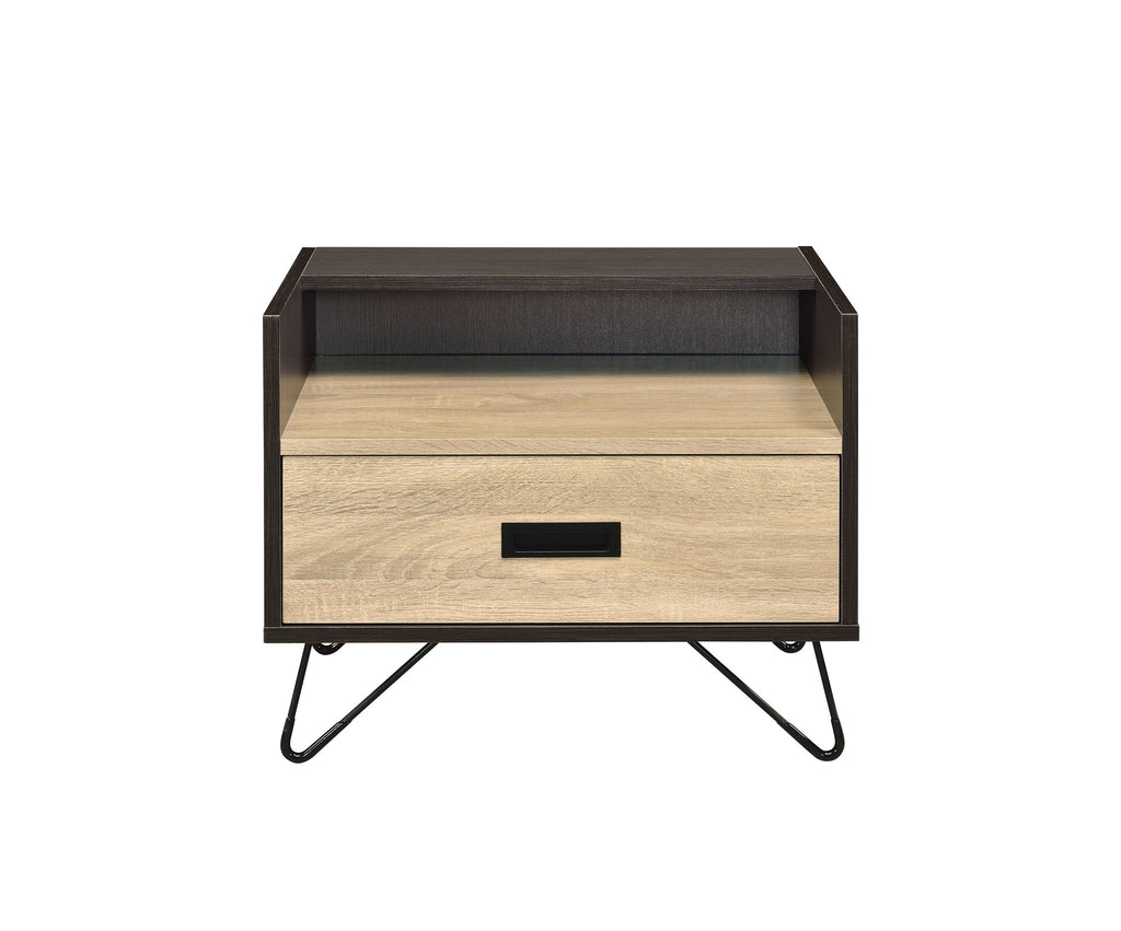 Melkree - Accent Table With Display & Utility Function - Black