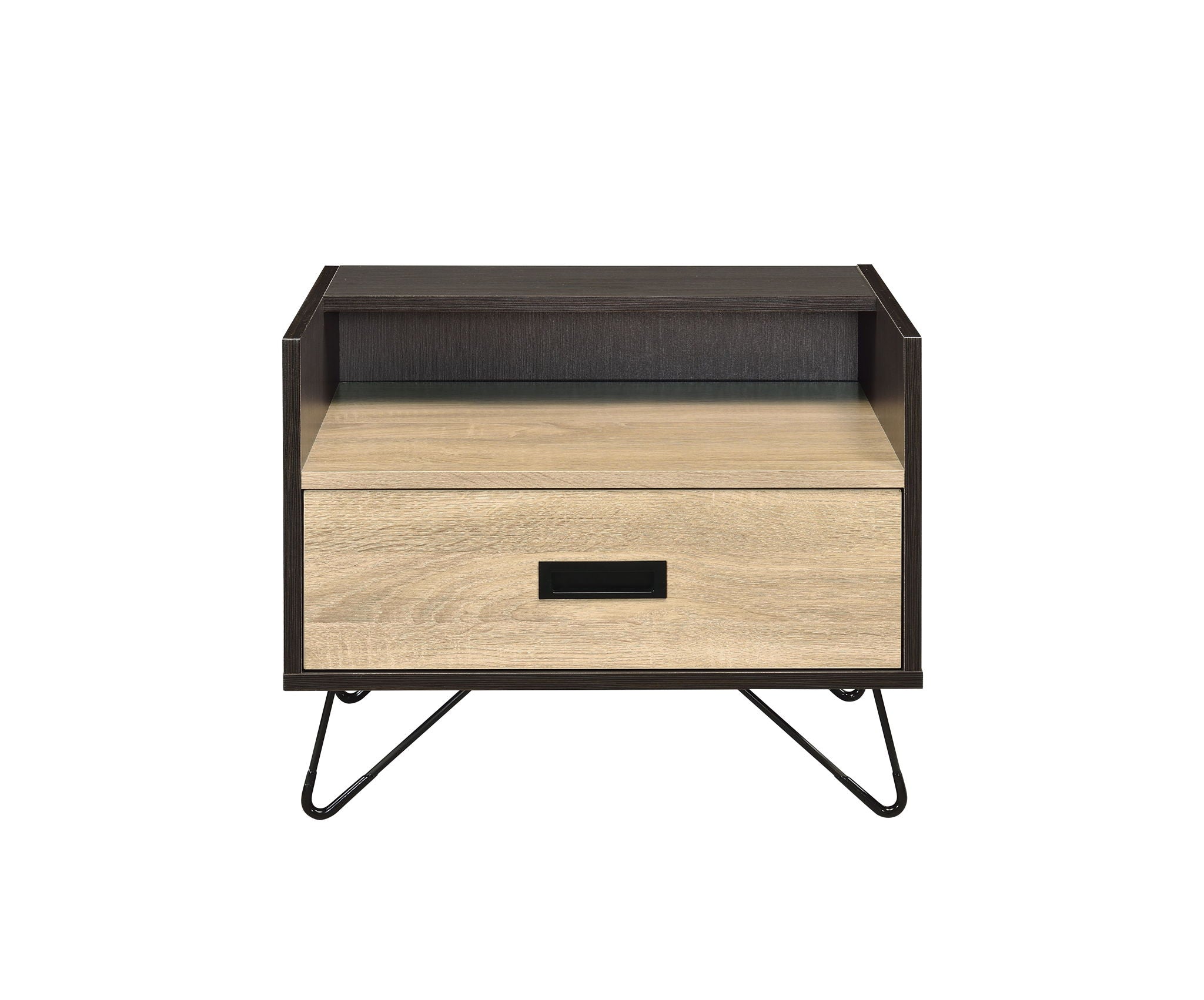 Melkree - Accent Table With Display & Utility Function - Black