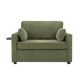 Sleeper Sofa With Foldable Mattress, USB Ports, Side Table & Storage Pocket