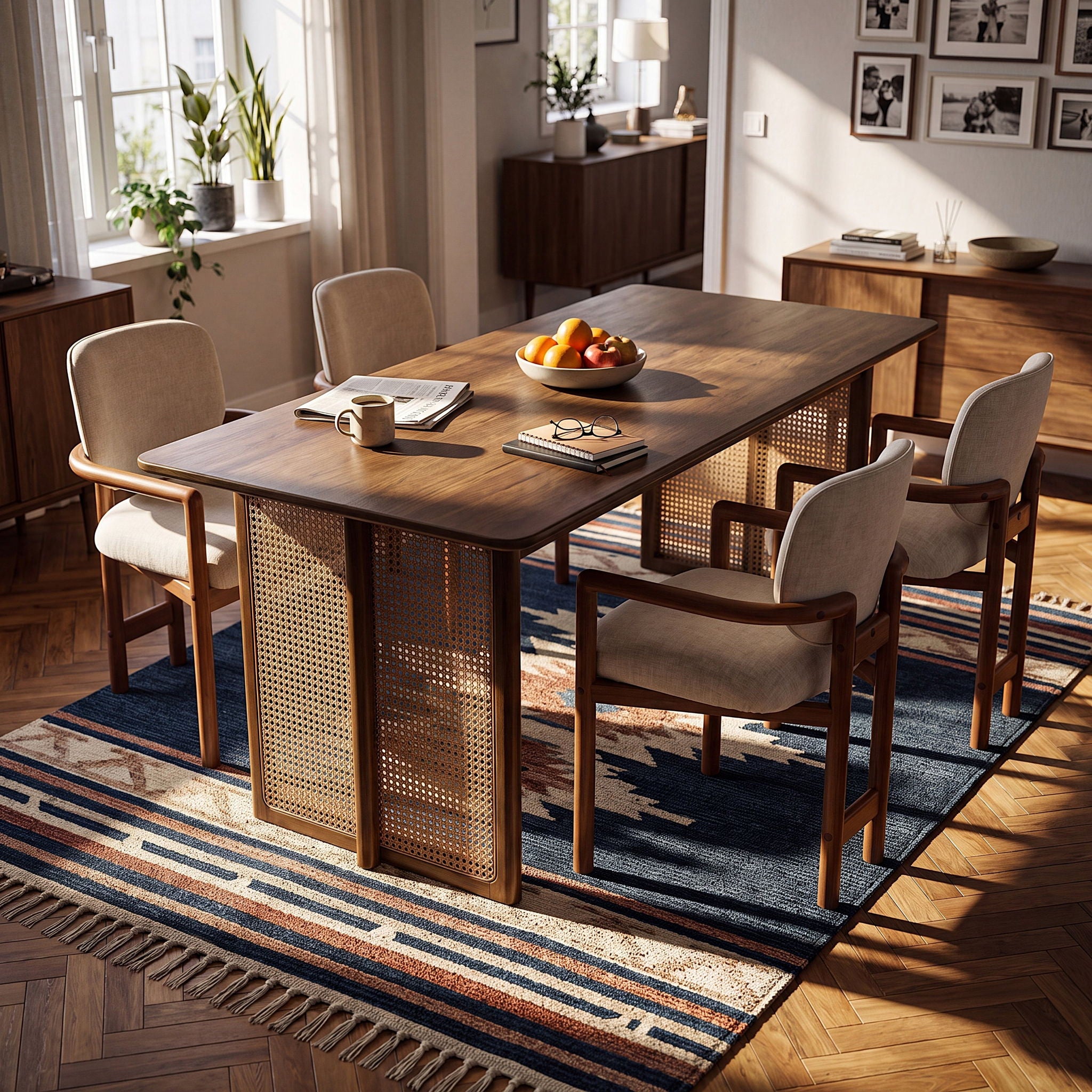 5 Piece Indoor Dining Set, Table & 4 Chairs