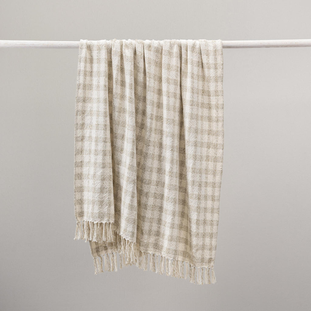 Sari - Throw 50 x 70 - Natural / Ivory