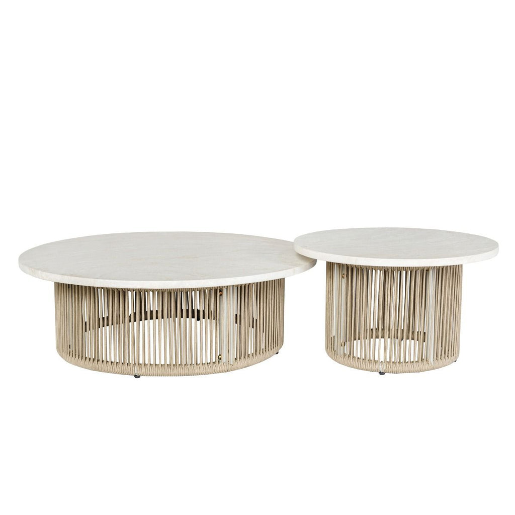 Zira - 5 Piece Patio Sofa Set - Beige