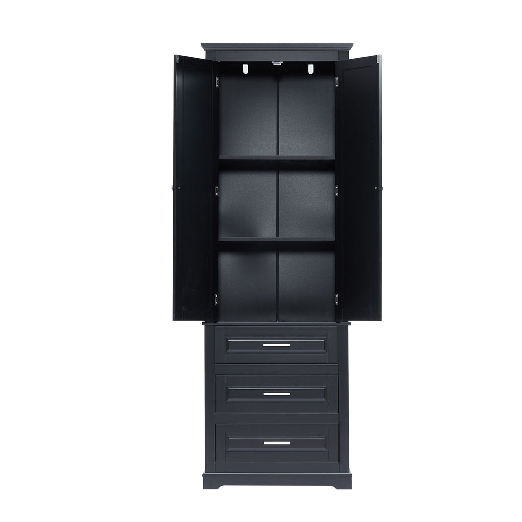 Storage Cabinet With 3 Drawers For Bathroom