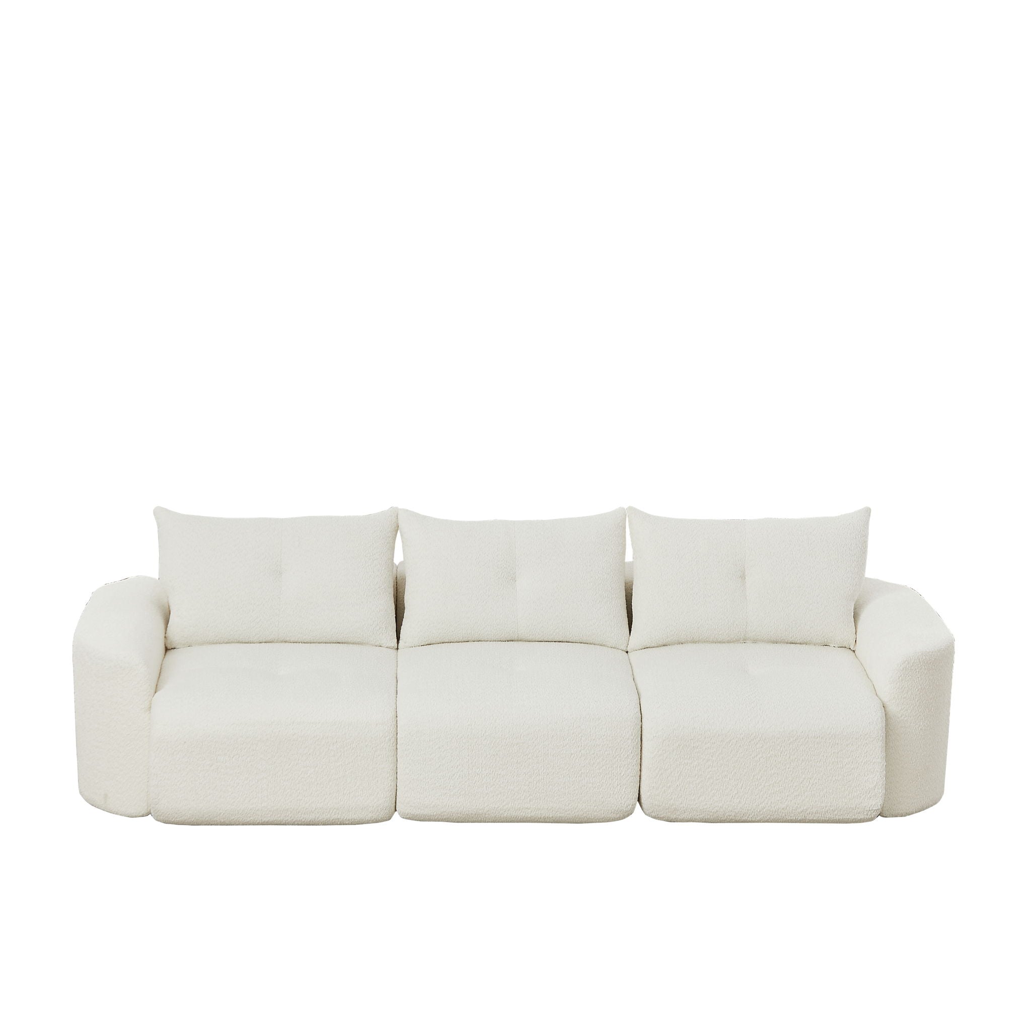 3 Seater With Thickened Armrests Sofa For Living Room