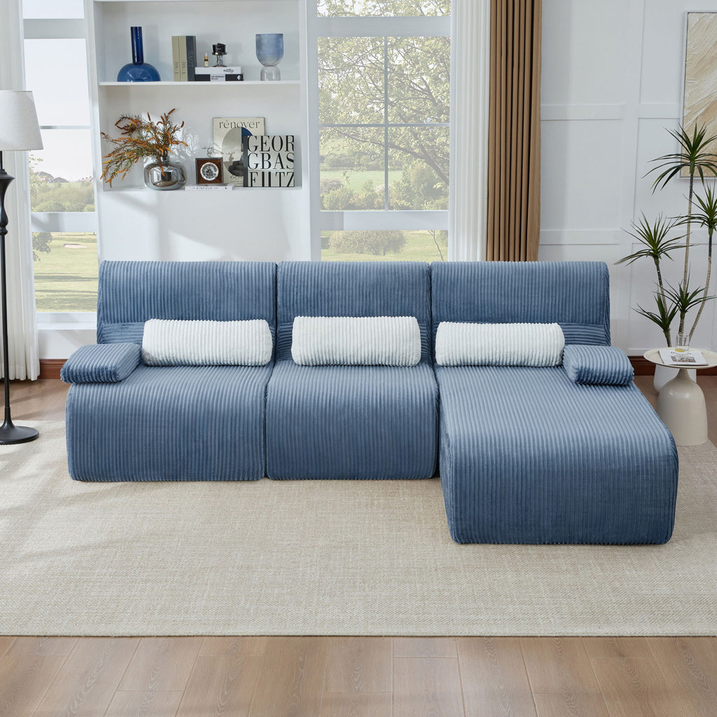 Oversized Sectional Sofa, Living Room Seating With Modular Design