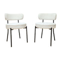 Mid-Century Modern Dining Chair With Curved Backrest