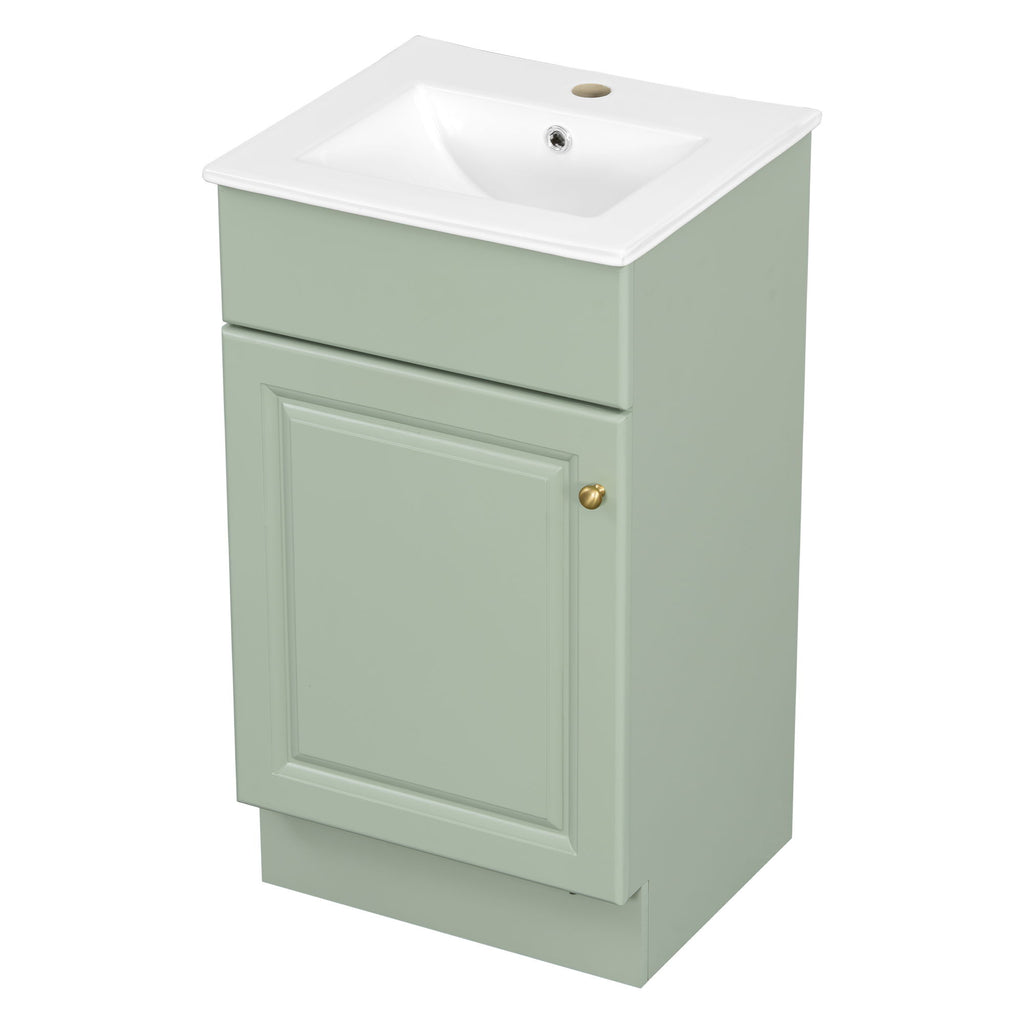 Bathroom Vanity With Sink, Cabinet With Adjustable Shelf