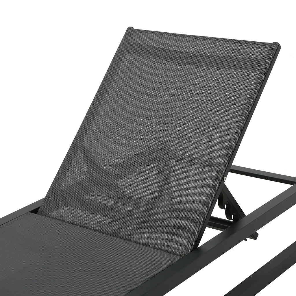 Chaise Lounge With 5 Reclining Positions, Outdoor Patio Lounge Chairs
