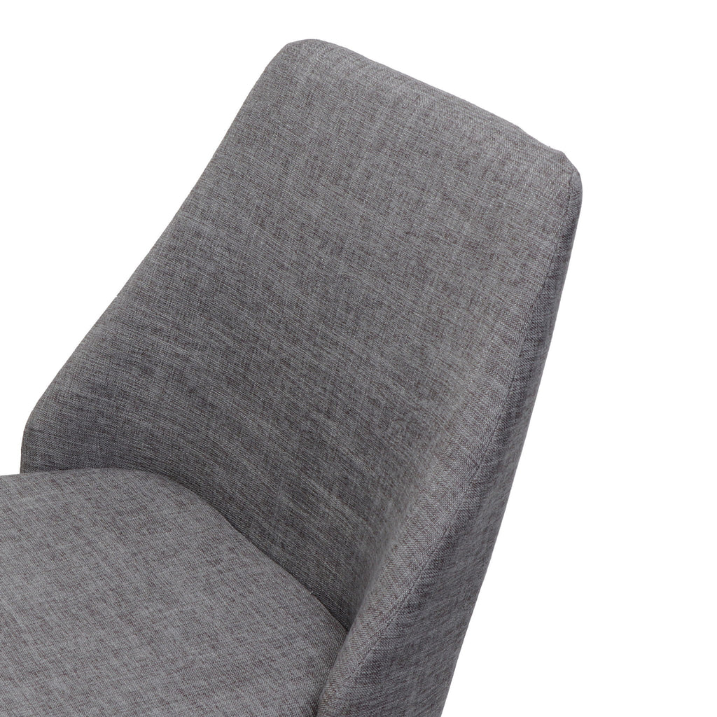 Modern Dining Chair With Iron Legs And Wood Finish