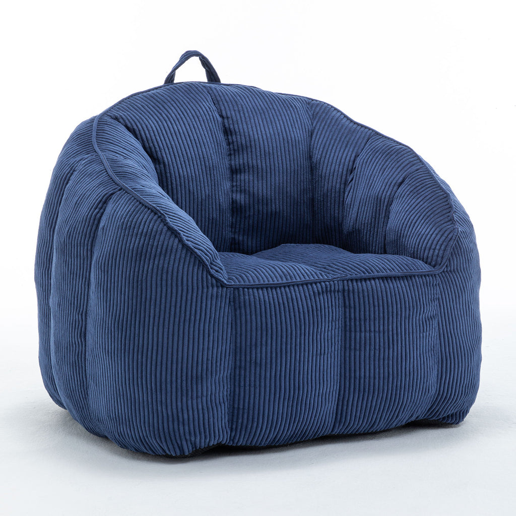 Giant Bean Bag Chair Sofa For Living Room - Dark Blue