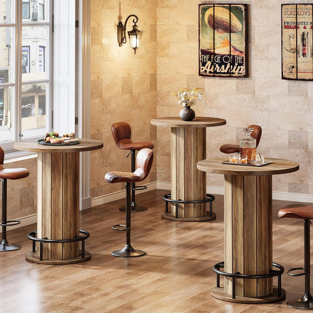 Pub Bistro Table - Rustic Brown
