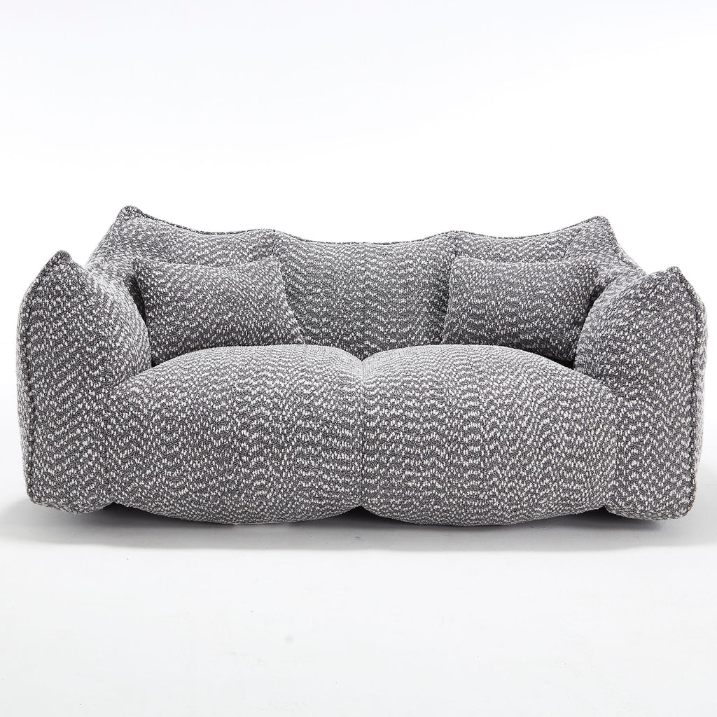 Comfortable Dual Beanbag Chair With High Resilience Foam Core For 2 People