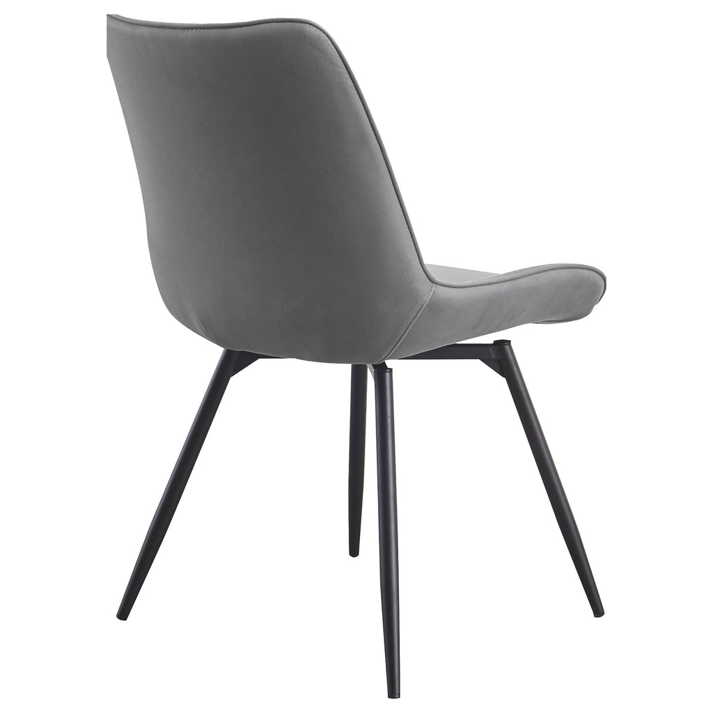 Tufted Swivel Dining Chairs (Set of 2) - Gray