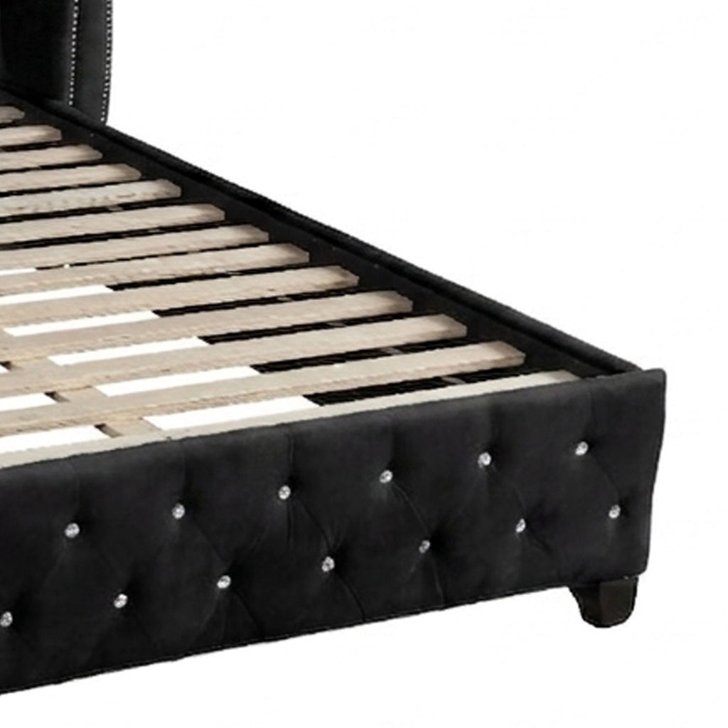 Sophia - Crystal Tufted Upholstered Bed