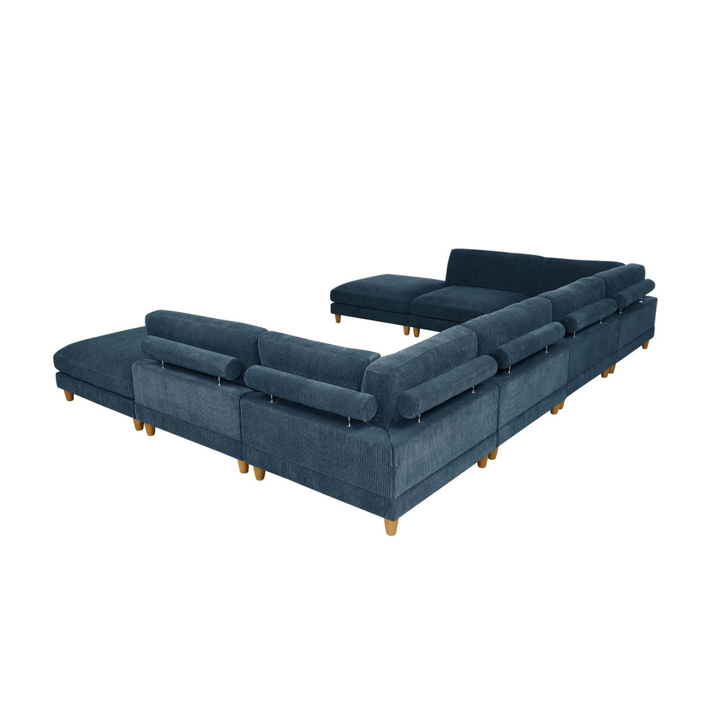 Modern Modular Sectional With Adjustable Back Support