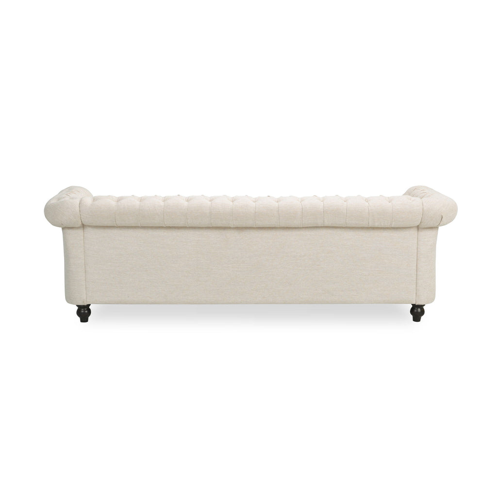 Chesterfield Style 3 Seater Sofa With Deep Button Tufting