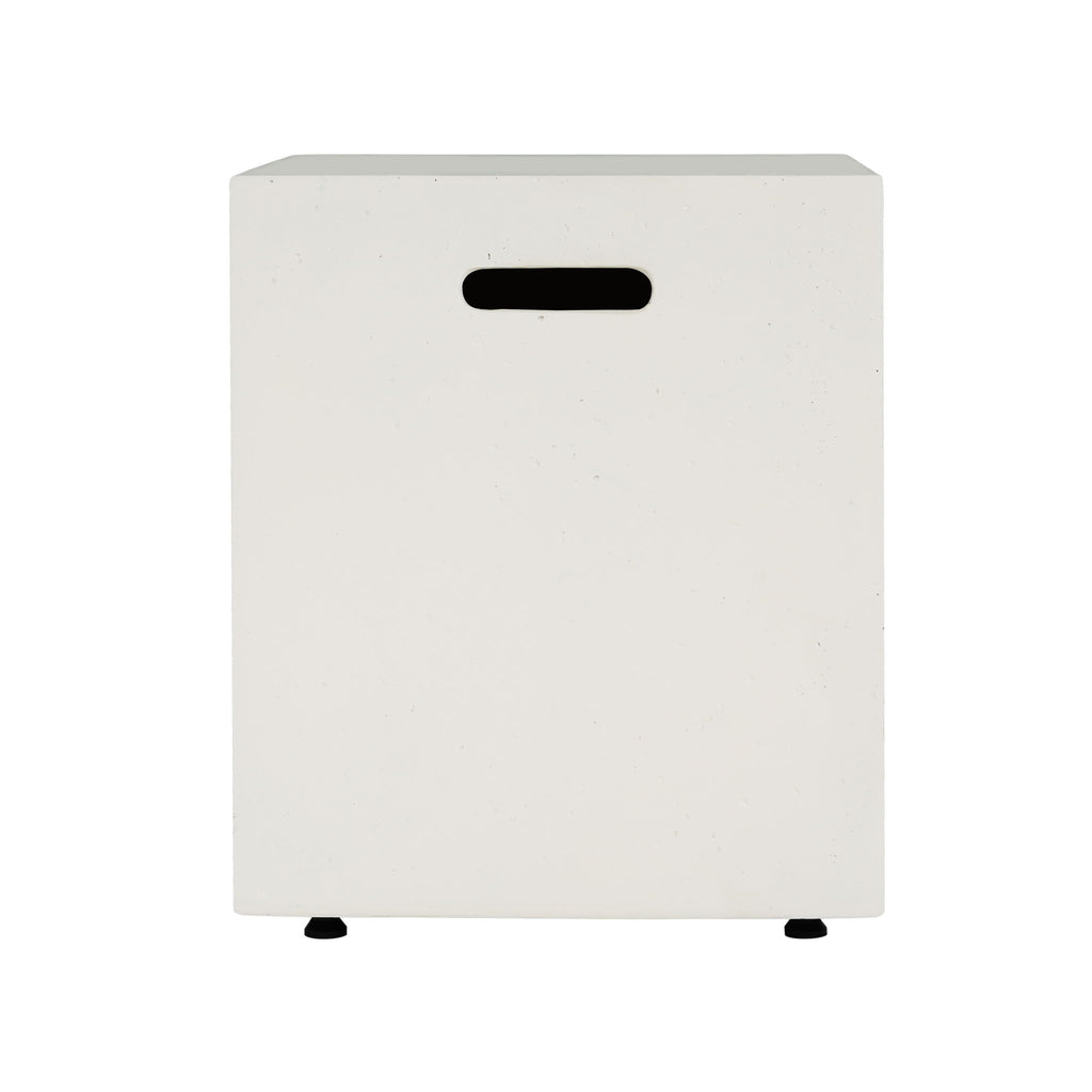 Modern Tank Holder Side Table With Smooth Concrete Surface