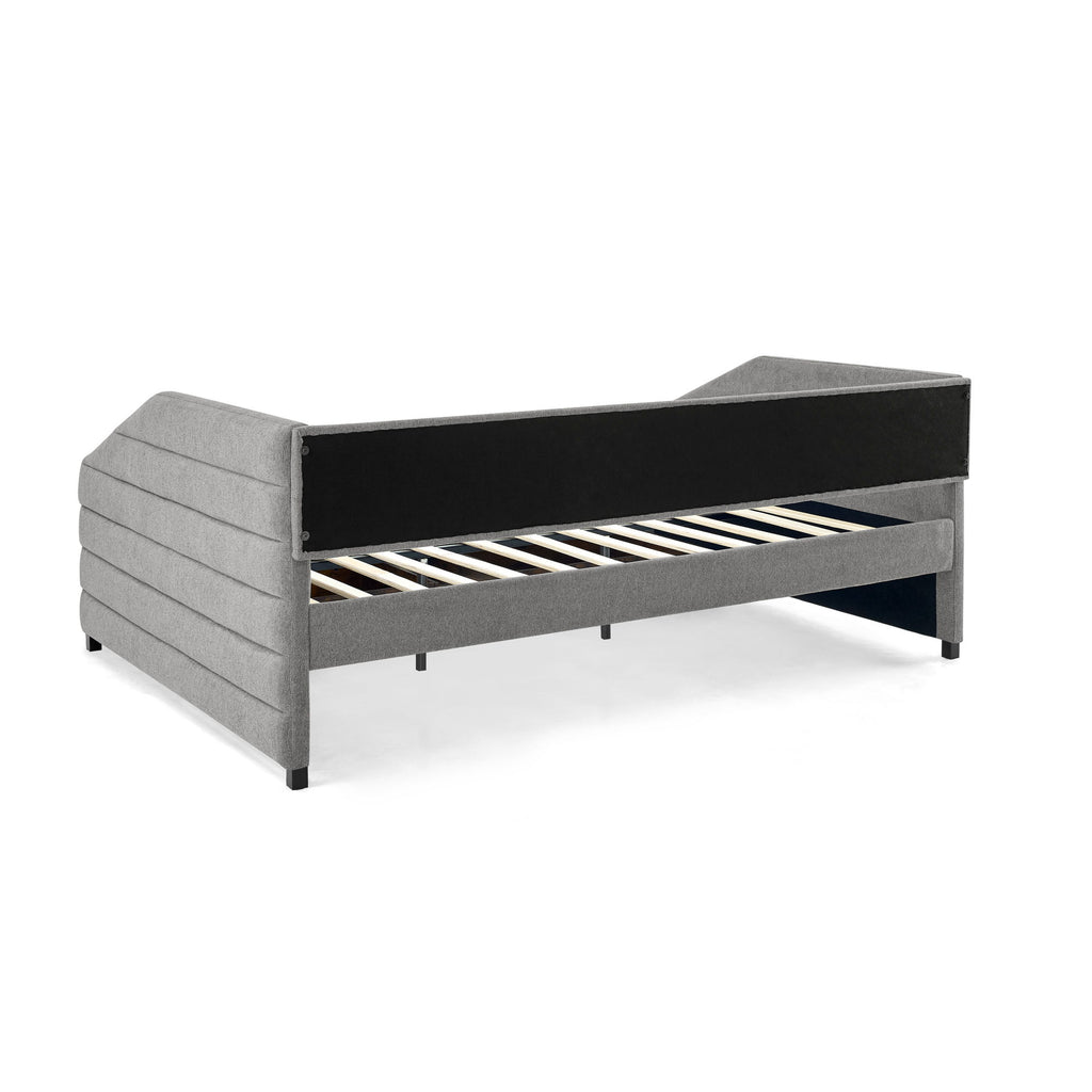 Elegant Daybed With Trundle Upholstered Tufted Sofa Bed
