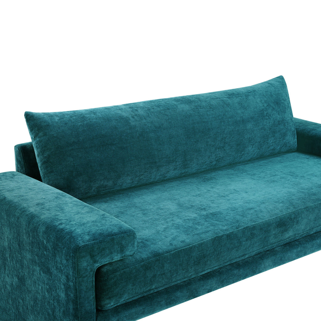 Upholstered 3 Seater Sofa With Wide Armrests