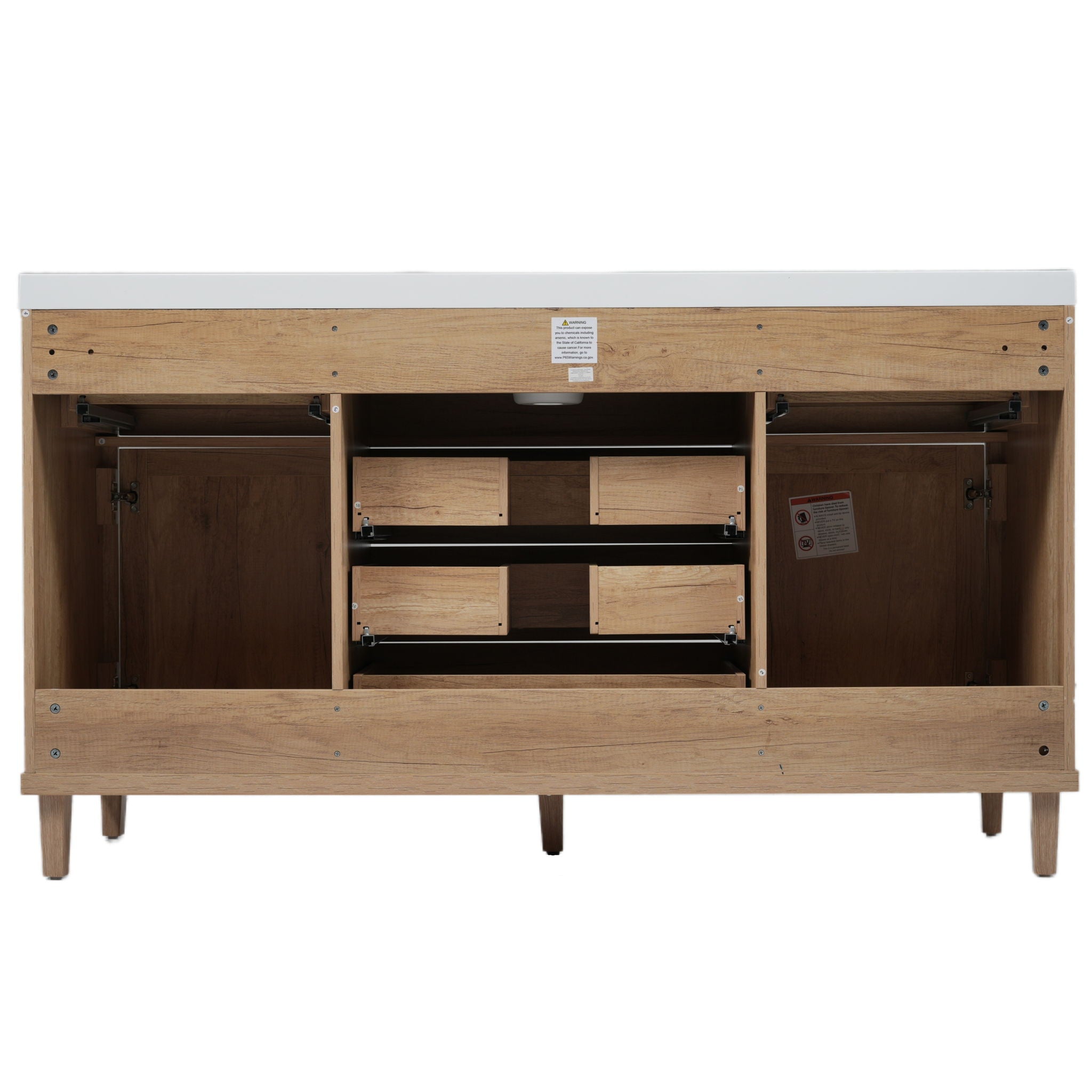Modern Bathroom Vanity With Sink, Soft Close Drawers